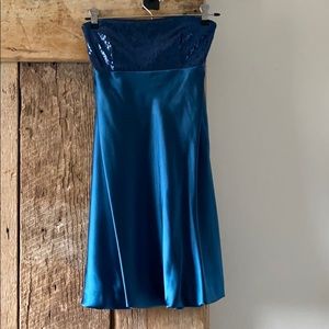 Blue Sequined Dress